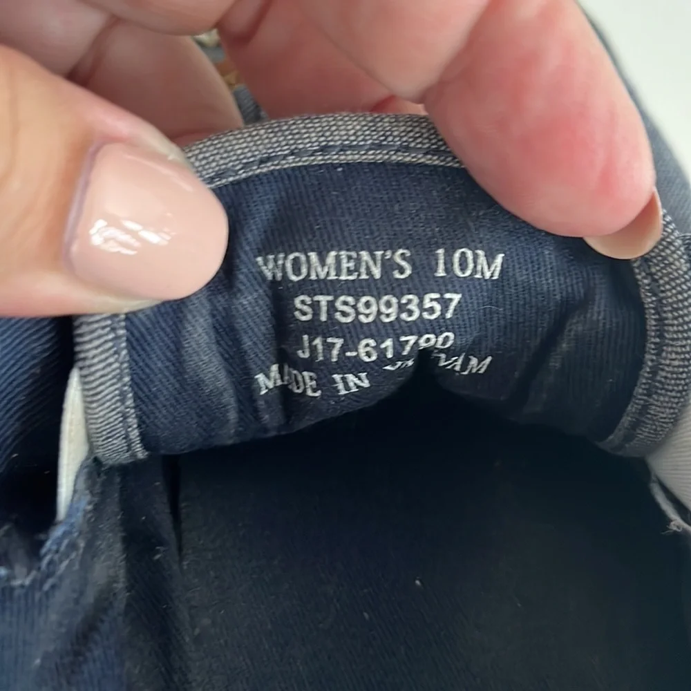 Sperry‎ denim pier view sneakers with leather shoe laces